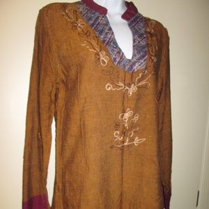 HIMALAYAN BRAND SHIRT/ SMALL/MADE IN NEPAL/